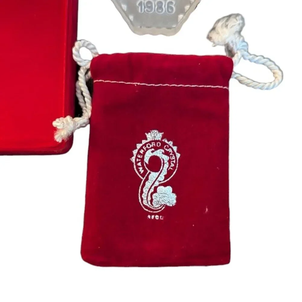 Waterford 1986 12 Days of Christmas Three 3 French Hens Crystal Tree Ornament